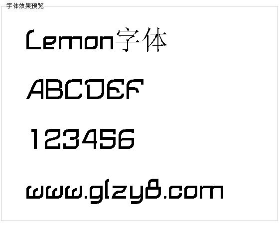 Lemon字体