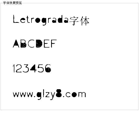 Letrograda字体