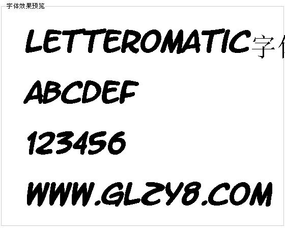 Letteromatic字体