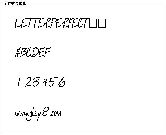 LETTERPERFECT字体