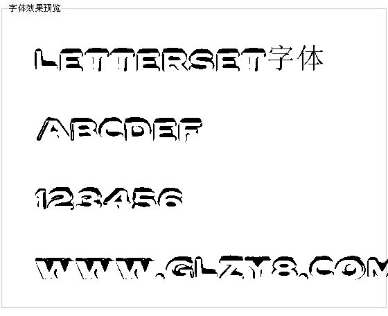 Letterset字体