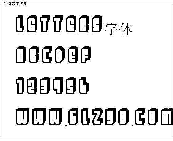 Letters字体