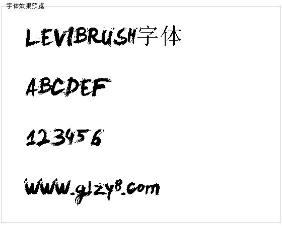 LEVIBRUSH字体