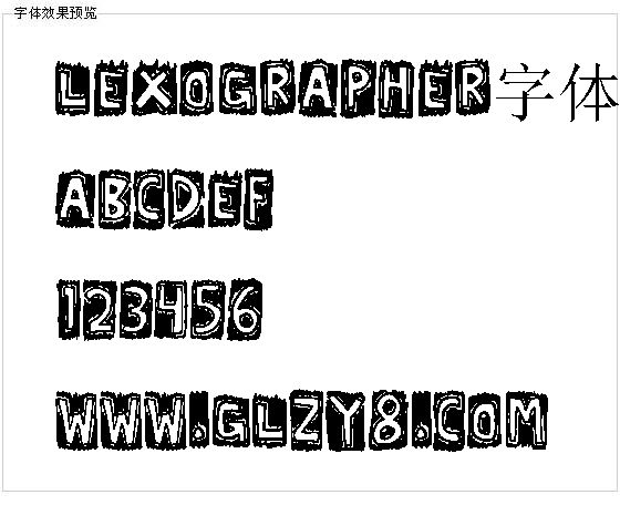 Lexographer字体