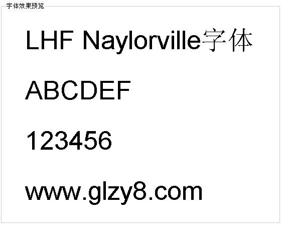 LHF Naylorville字体