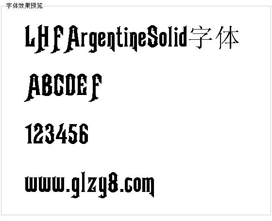 LHFArgentineSolid字体