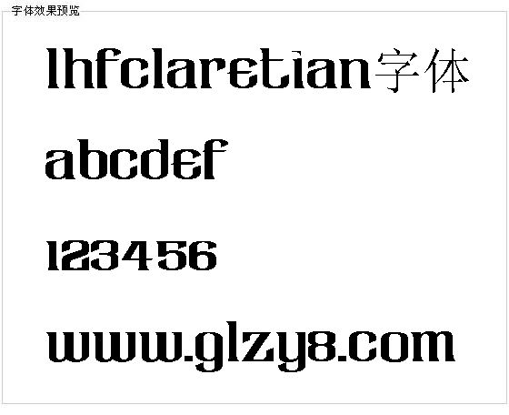 LHFClaretian字体