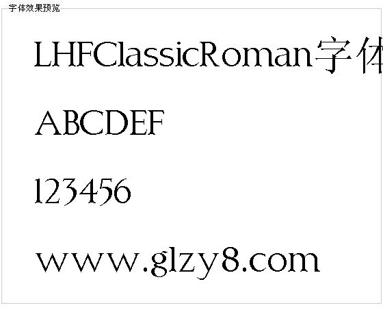 LHFClassicRoman字体