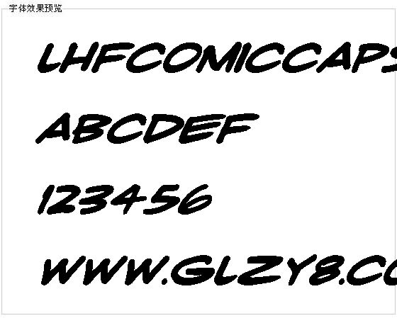 LHFComicCapsRegular字体