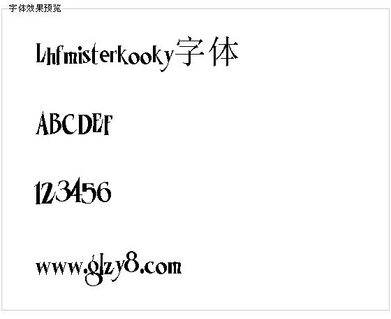 Lhfmisterkooky字体