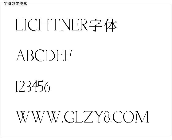 Lichtner字体