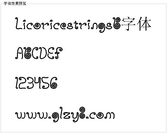 LicoricestringsB字体