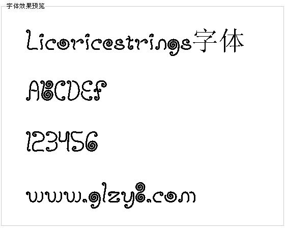 Licoricestrings字体