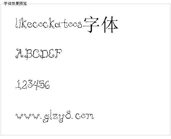 likecockatoos字体