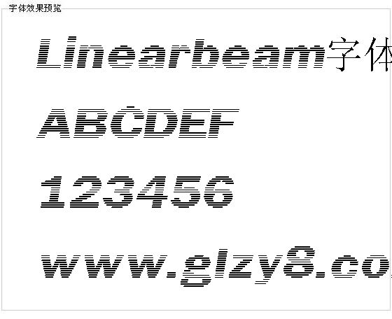 Linearbeam字体