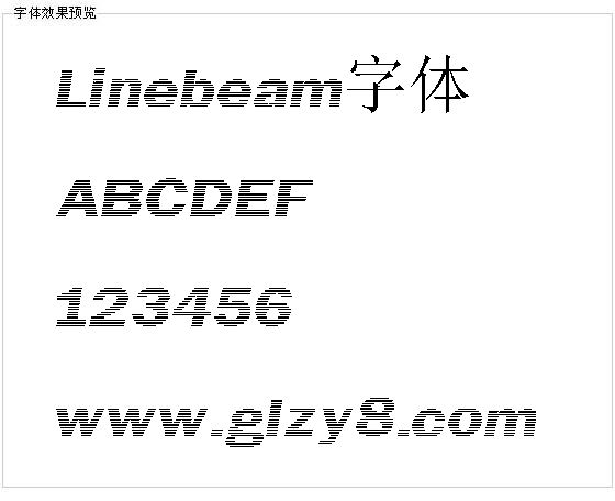 Linebeam字体