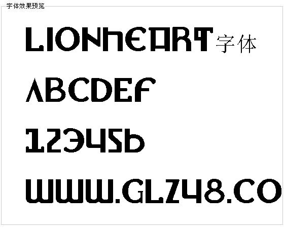 Lionheart字体