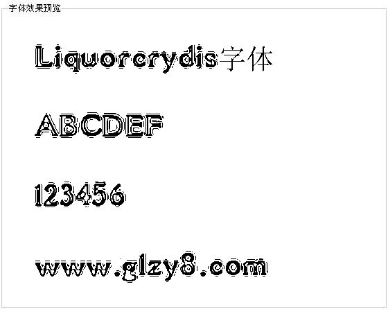 Liquorcrydis字体