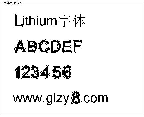 Lithium字体