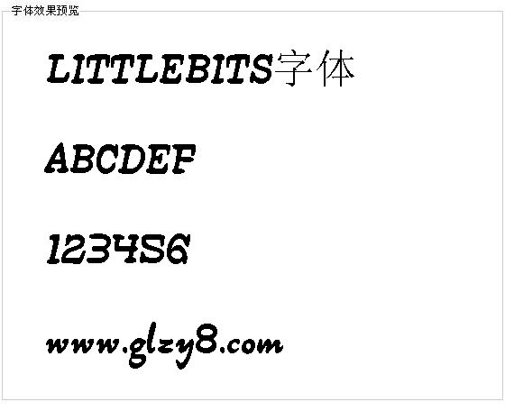 LITTLEBITS字体