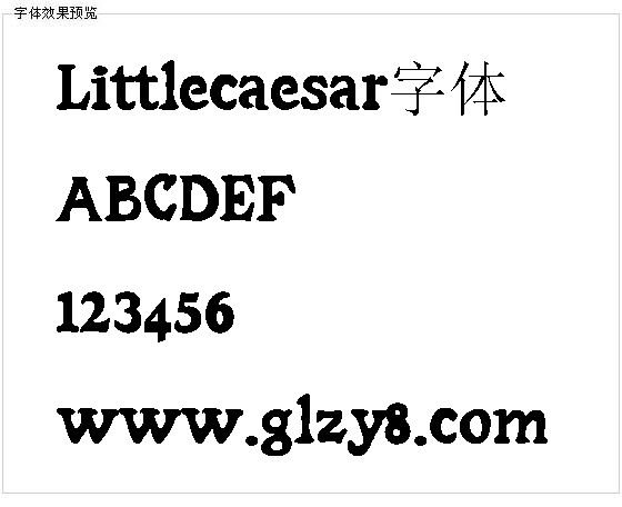 Littlecaesar字体