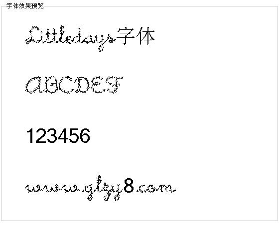 Littledays字体