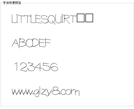 LITTLESQUIRT字体