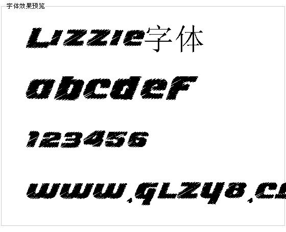 Lizzie字体