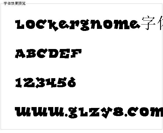 Lockergnome字体