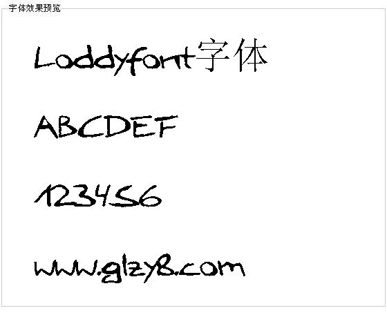 Loddyfont字体