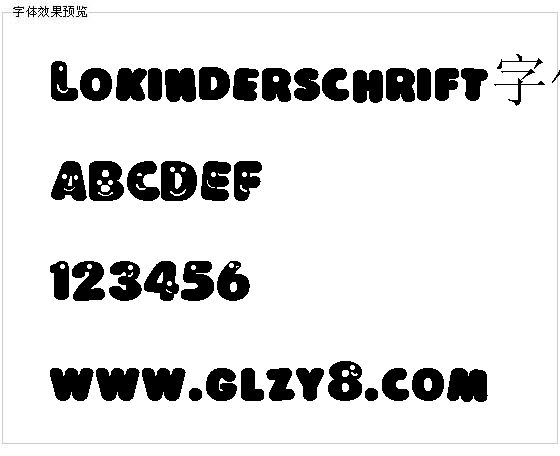 Lokinderschrift字体