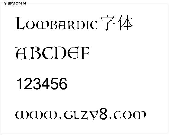 Lombardic字体