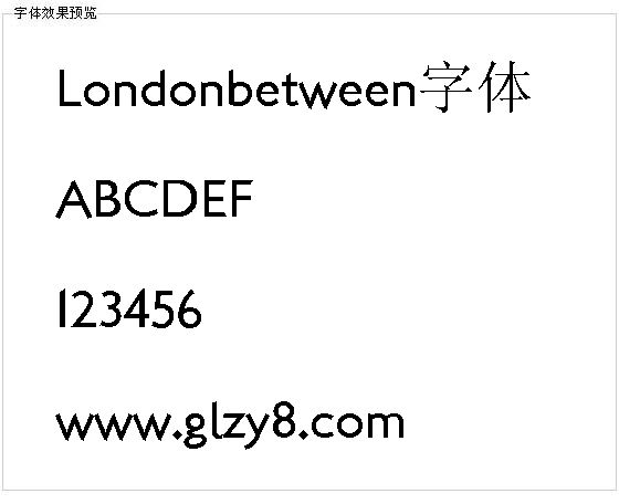 Londonbetween字体