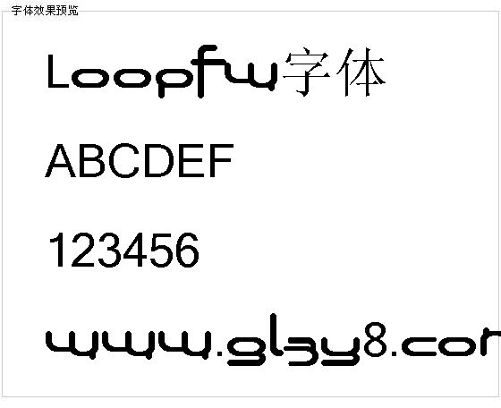 Loopfw字体