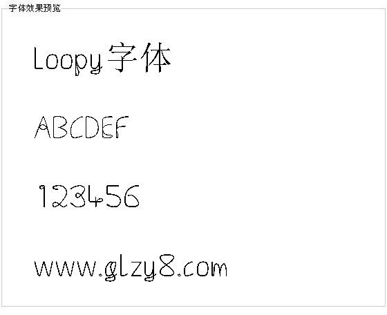 Loopy字体