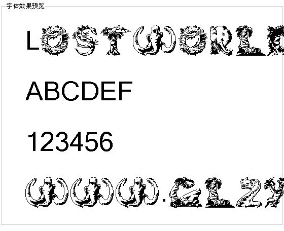 Lostworld字体