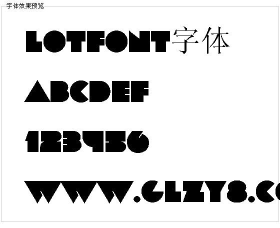 lotfont字体