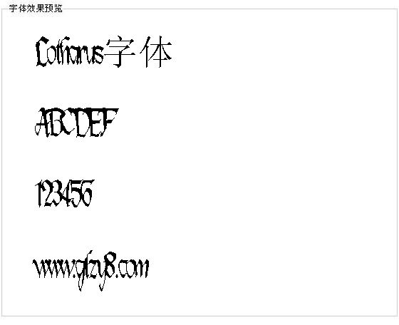 Lotharus字体
