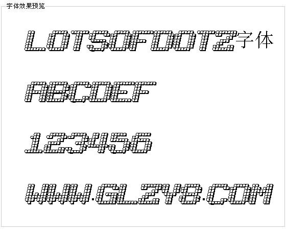 Lotsofdotz字体