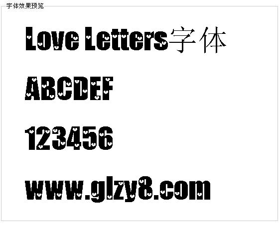 Love Letters字体