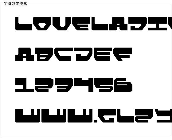 Loveladies字体