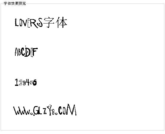 Lovers字体