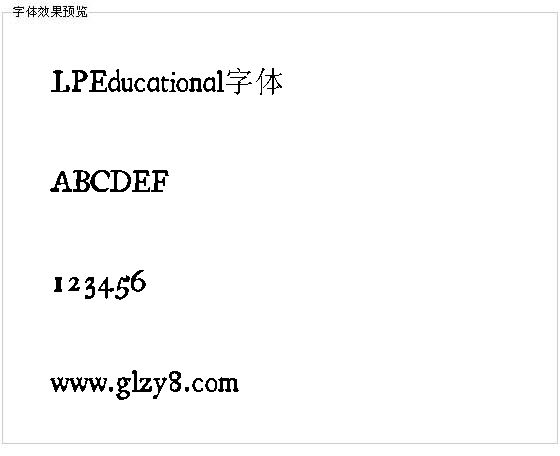 LPEducational字体