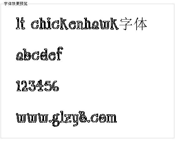 LT Chickenhawk字体