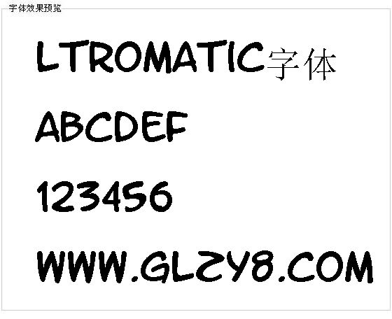 Ltromatic字体