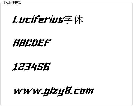 Luciferius字体