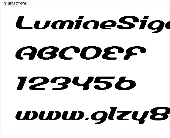 LumineSign字体