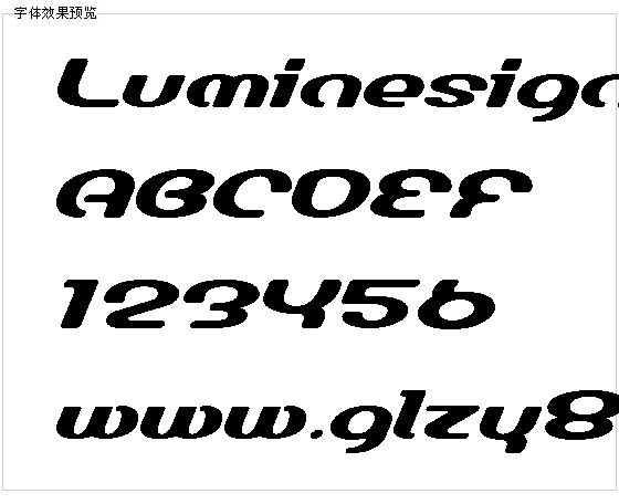 Luminesign字体下载