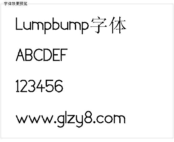 Lumpbump字体