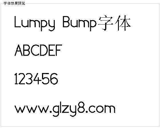 Lumpy Bump字体